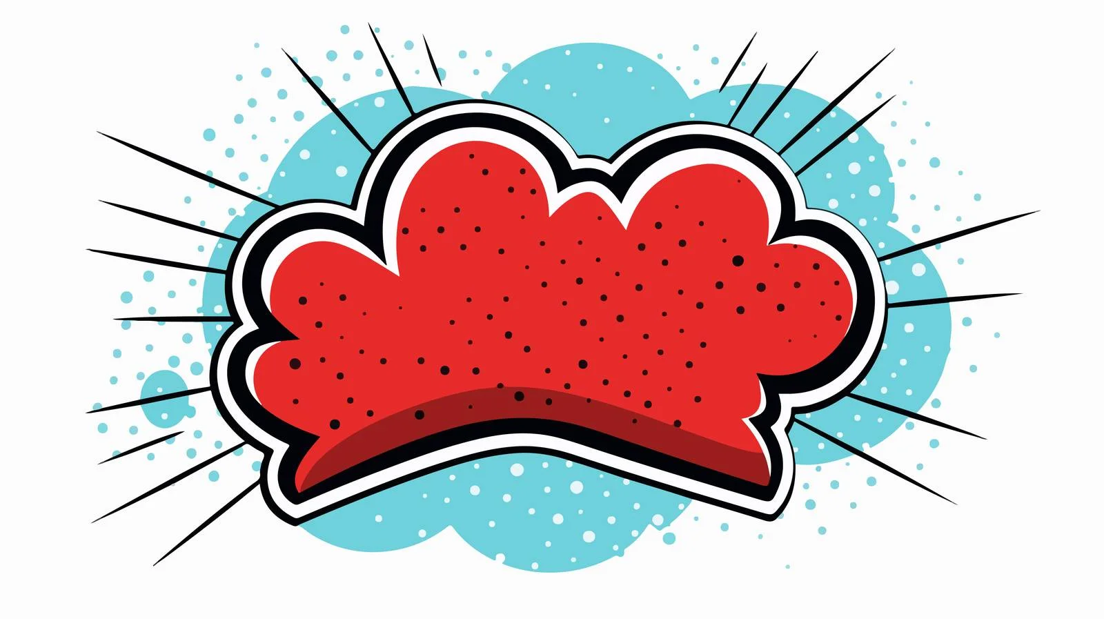 Retro Cartoon Speech Balloon Vector — free download from Dotvec