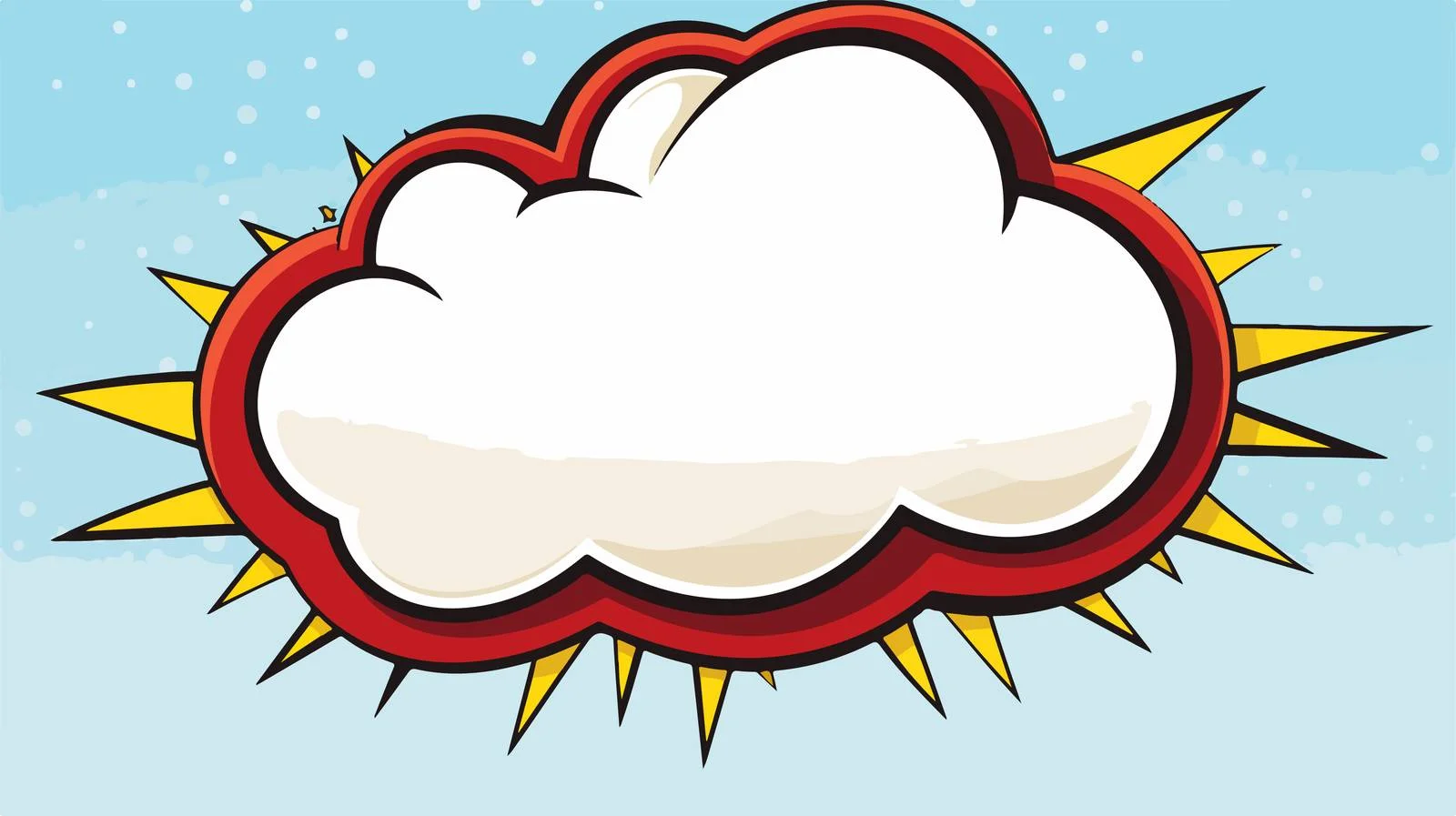 Retro Cartoon Speech Balloon Vector Illustration — free download from Dotvec