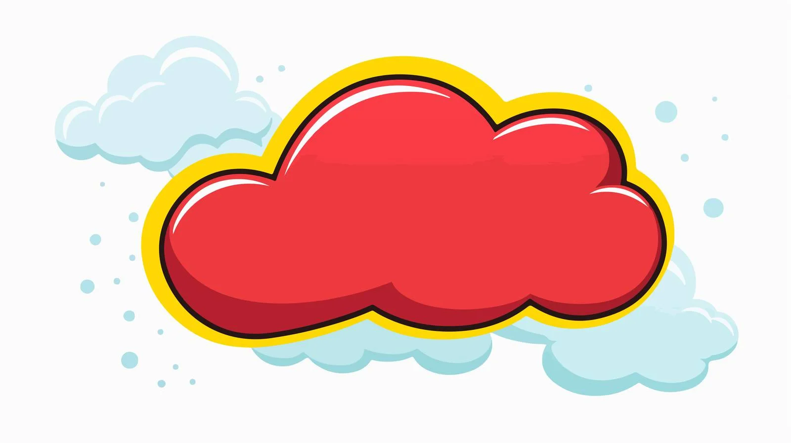 Retro Cartoon Speech Bubble Symbol — free download from Dotvec