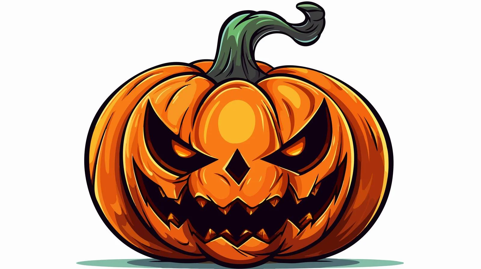Spooky Halloween Pumpkin Vector Illustration — free download from Dotvec