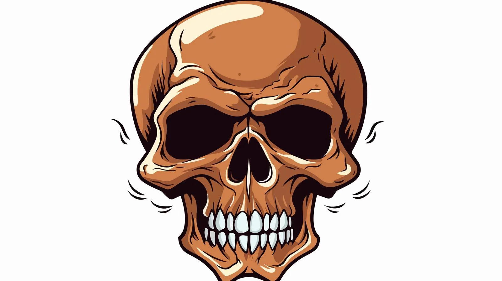 Retro Spooky Skull Stock Vector Illustration — free download from Dotvec