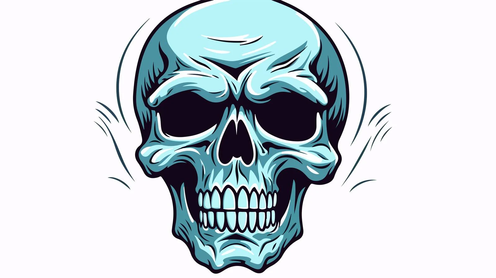 Vintage Spooky Skull Illustration — free download from Dotvec