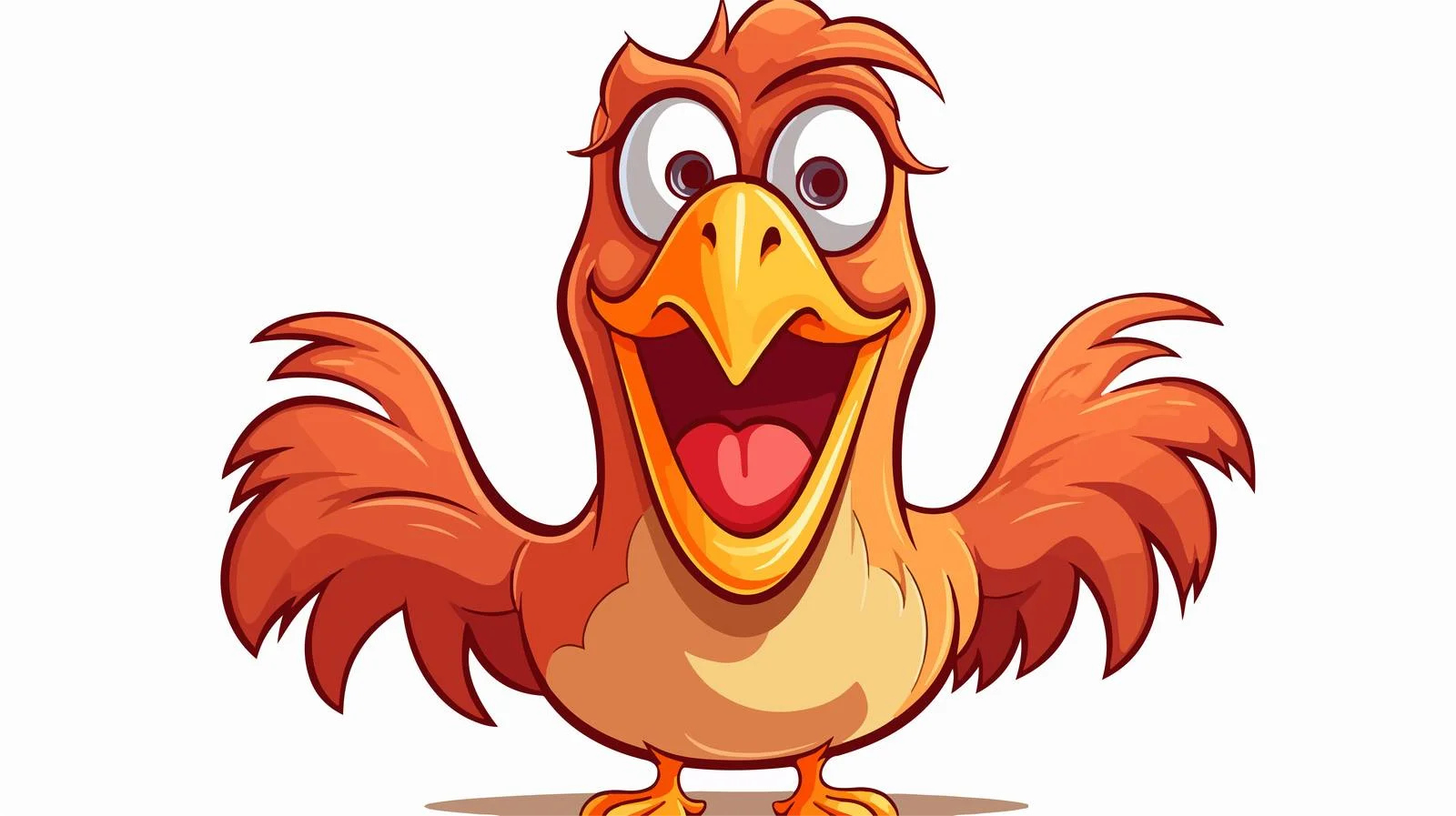 Vintage Squawking Chicken Vector Illustration — free download from Dotvec