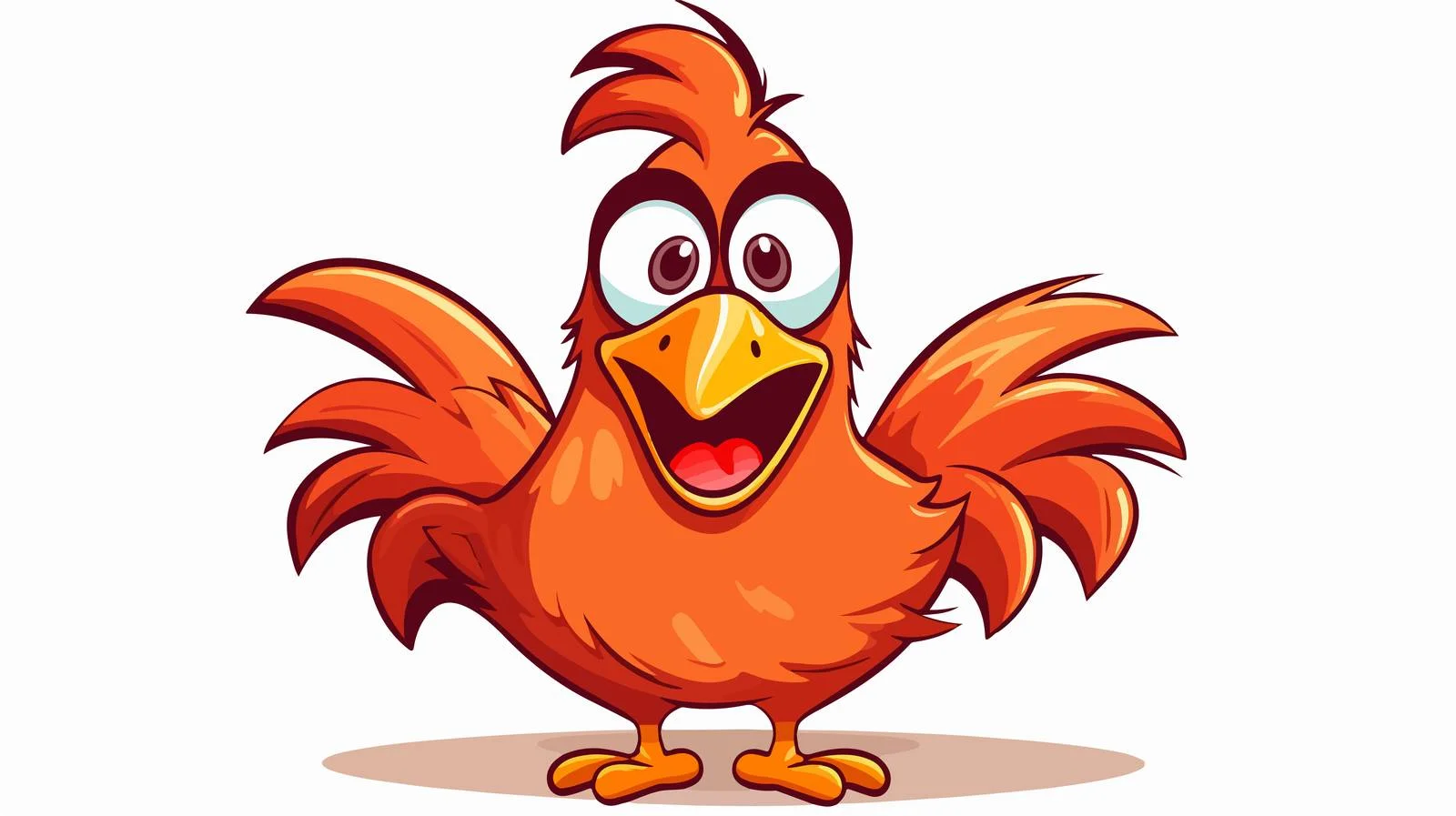 Vintage Squawking Chicken Vector Illustration — free download from Dotvec