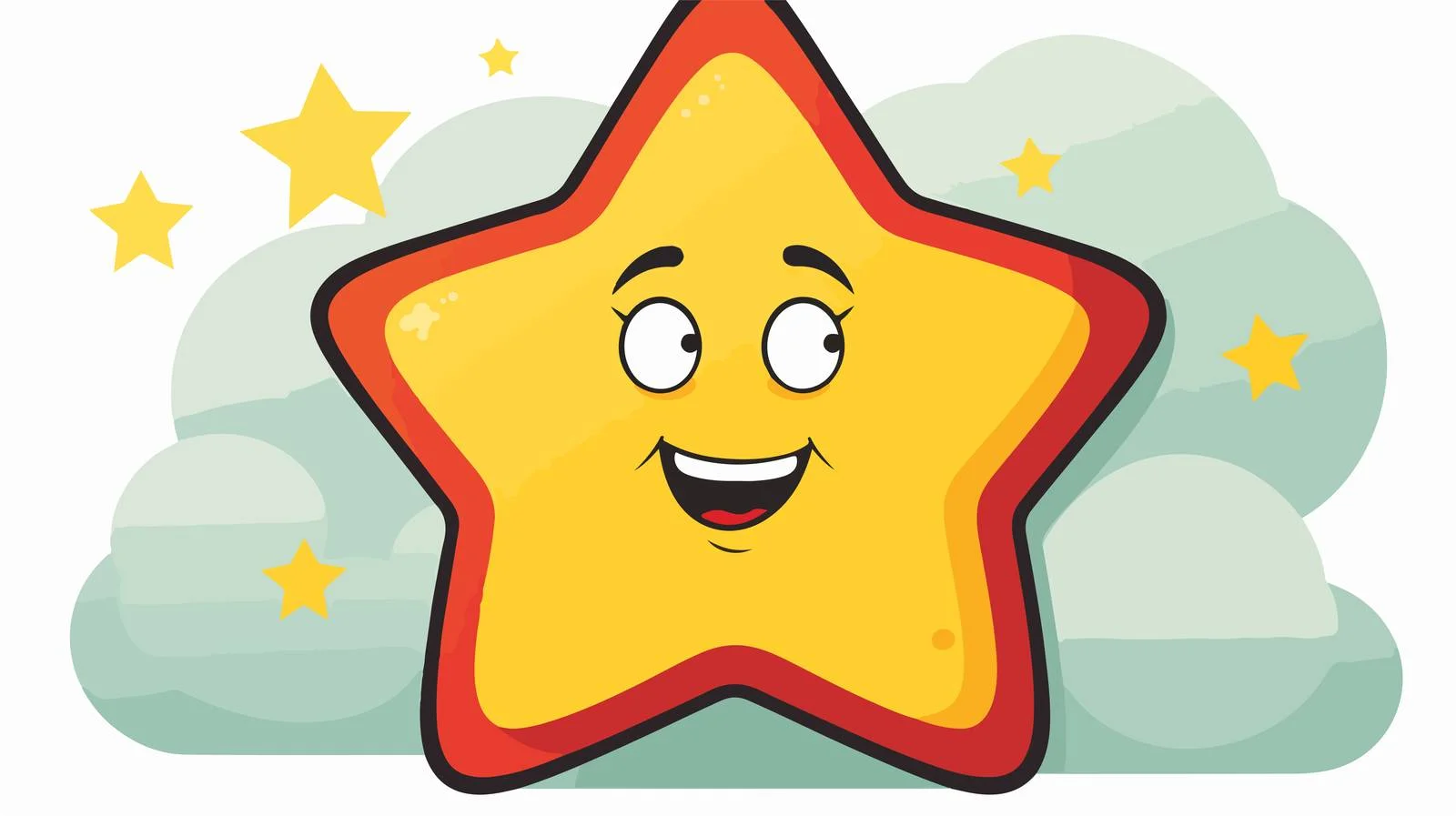 Retro Cartoon Star Thought Bubble Vector — free download from Dotvec