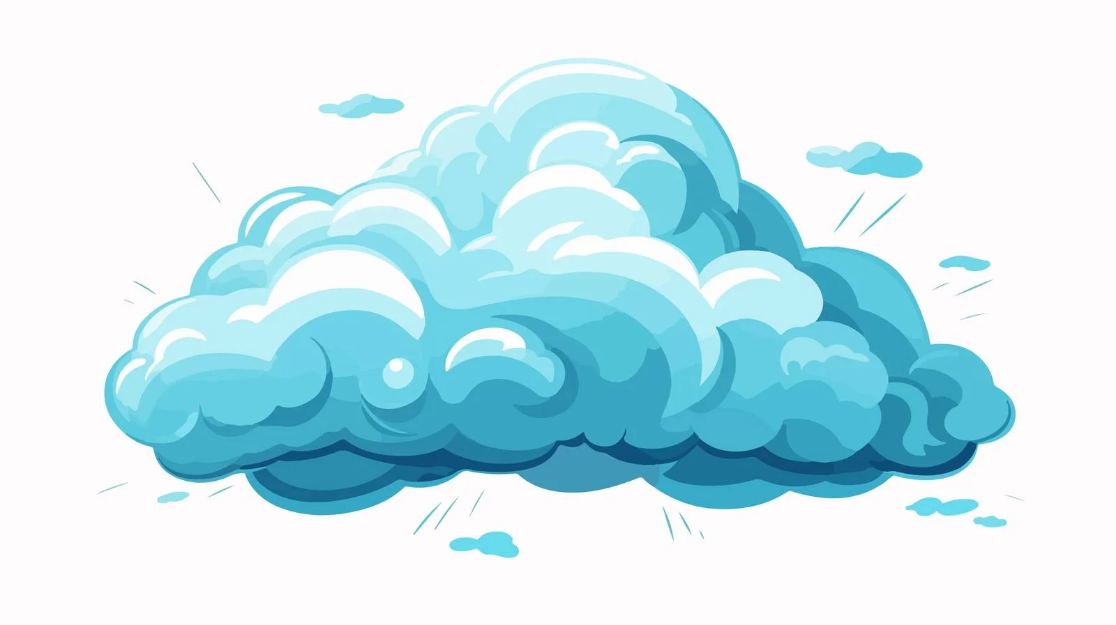 Vintage Storm Cloud Symbol Vector Illustration — free download from Dotvec