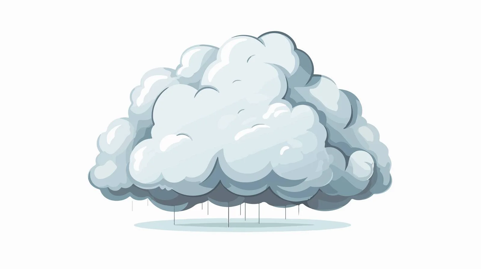 Retro Cartoon Storm Cloud Symbol — free download from Dotvec