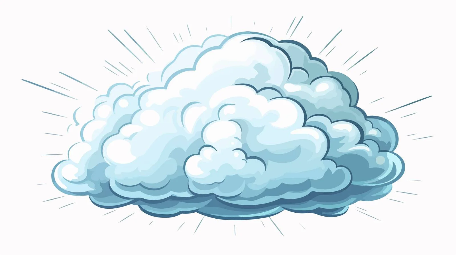 Vintage Storm Cloud Symbol Vector — free download from Dotvec