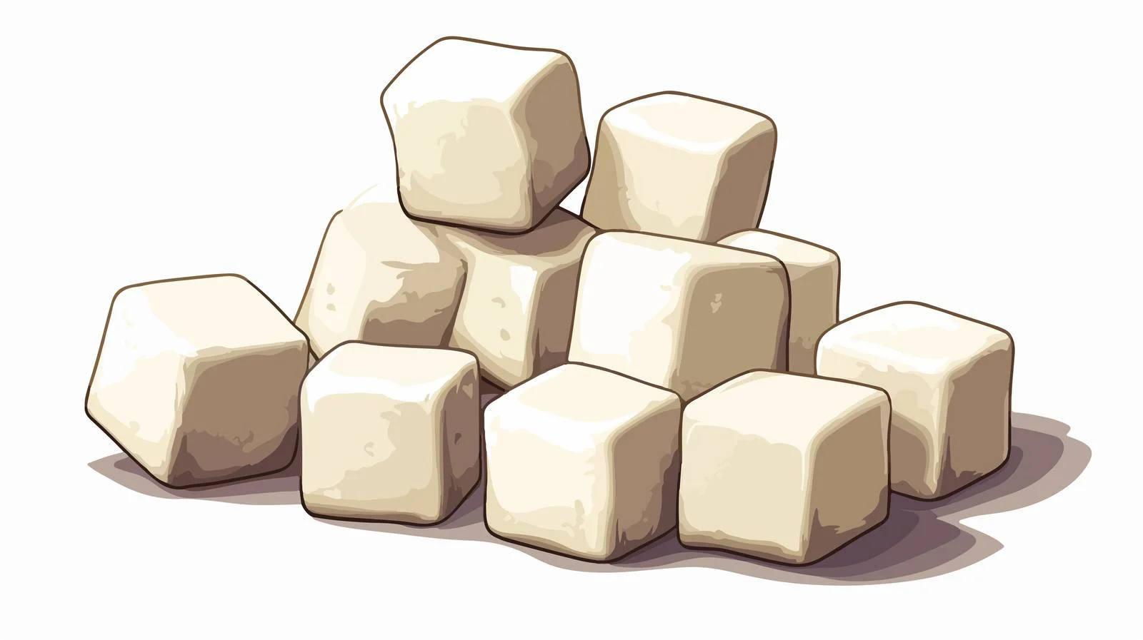 Vintage Sugar Cubes Vector Illustration — free download from Dotvec