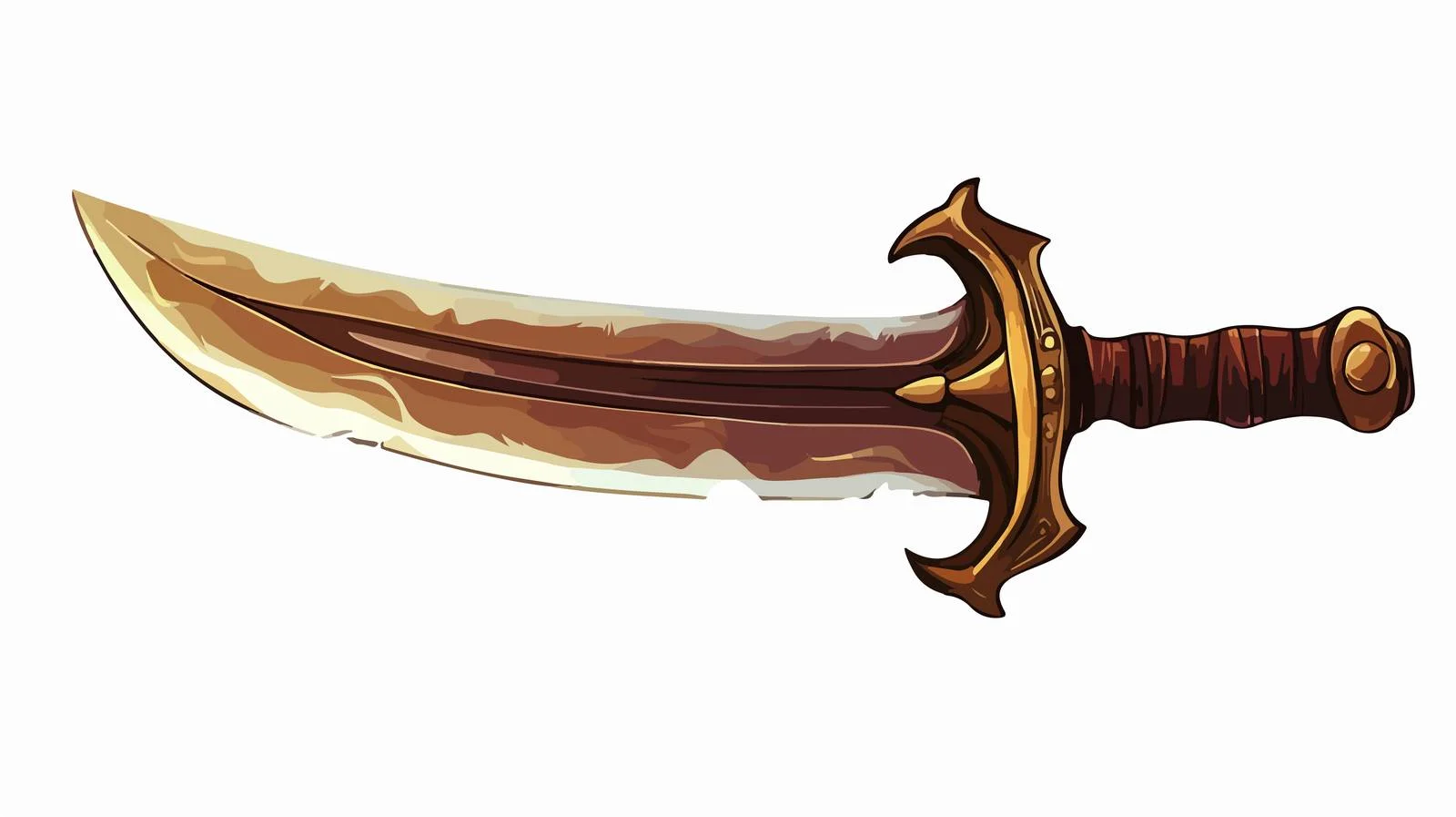 Retro Cartoon Sword Illustration — free download from Dotvec