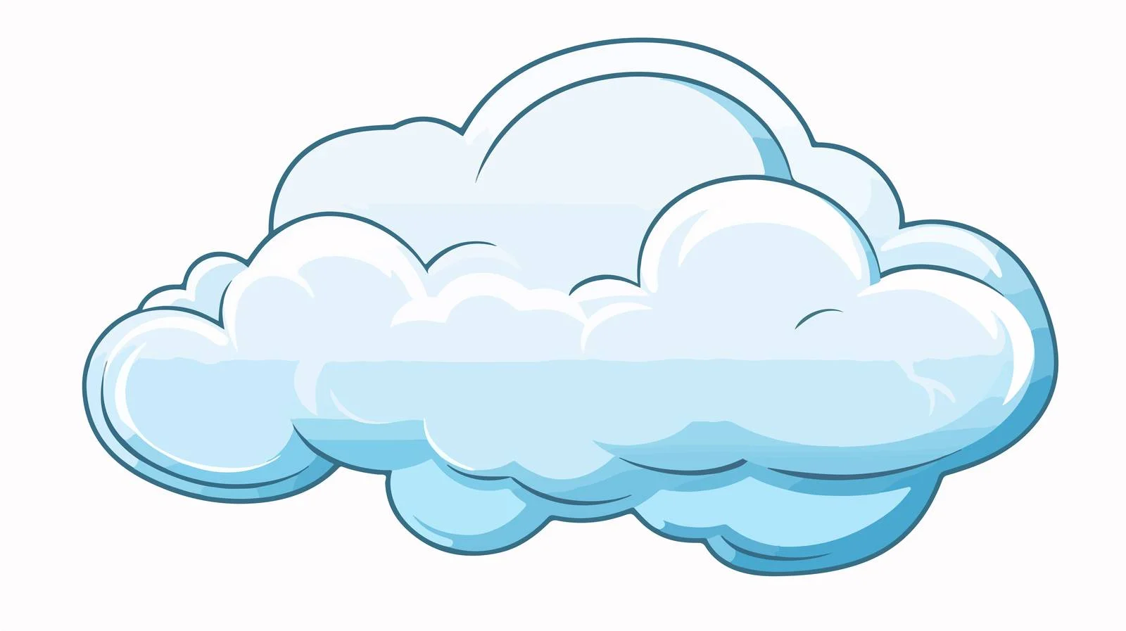 Vintage Cartoon Talking Cloud Symbol Vector — free download from Dotvec