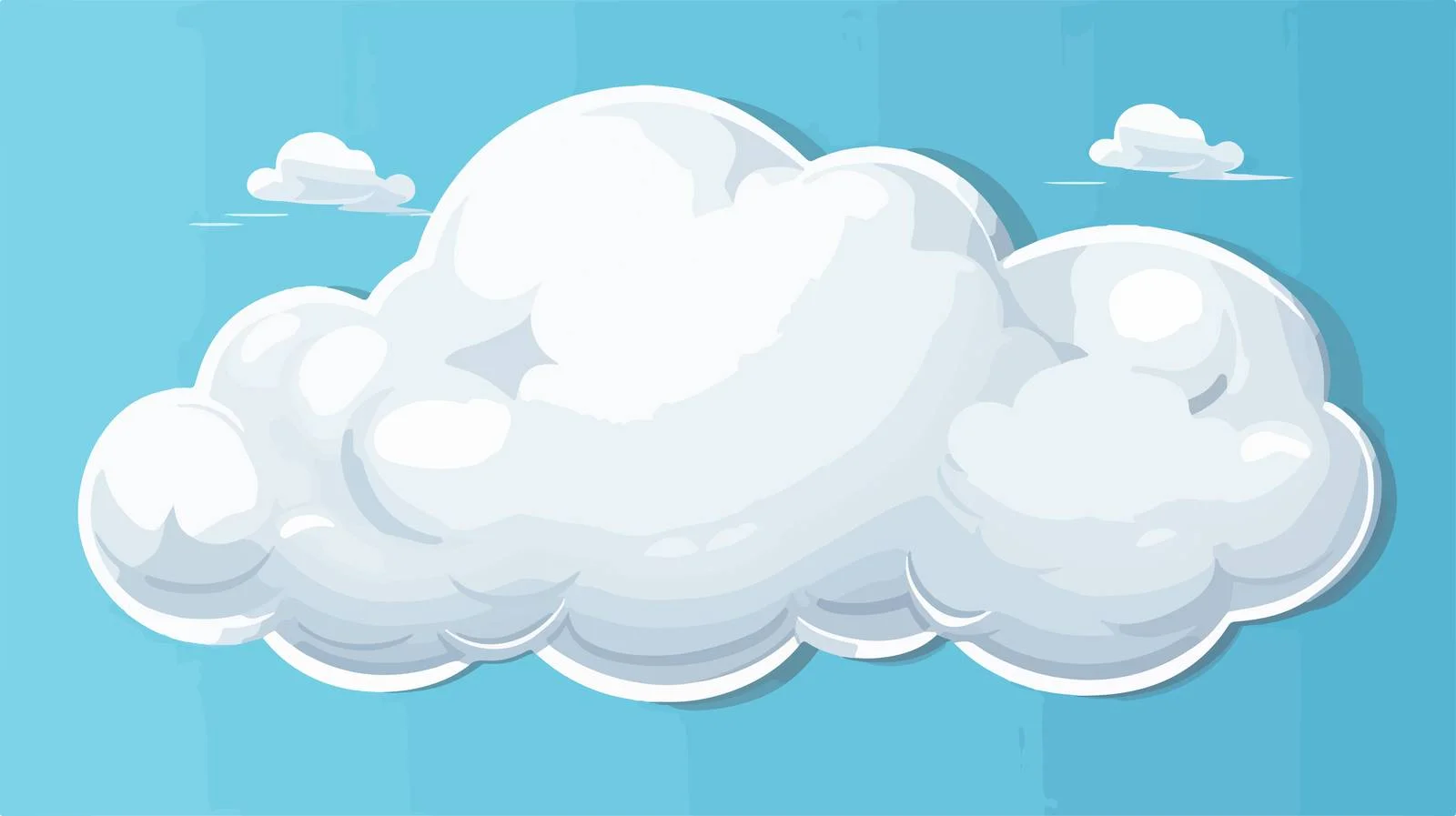 Retro Cartoon Talking Cloud Symbol — free download from Dotvec