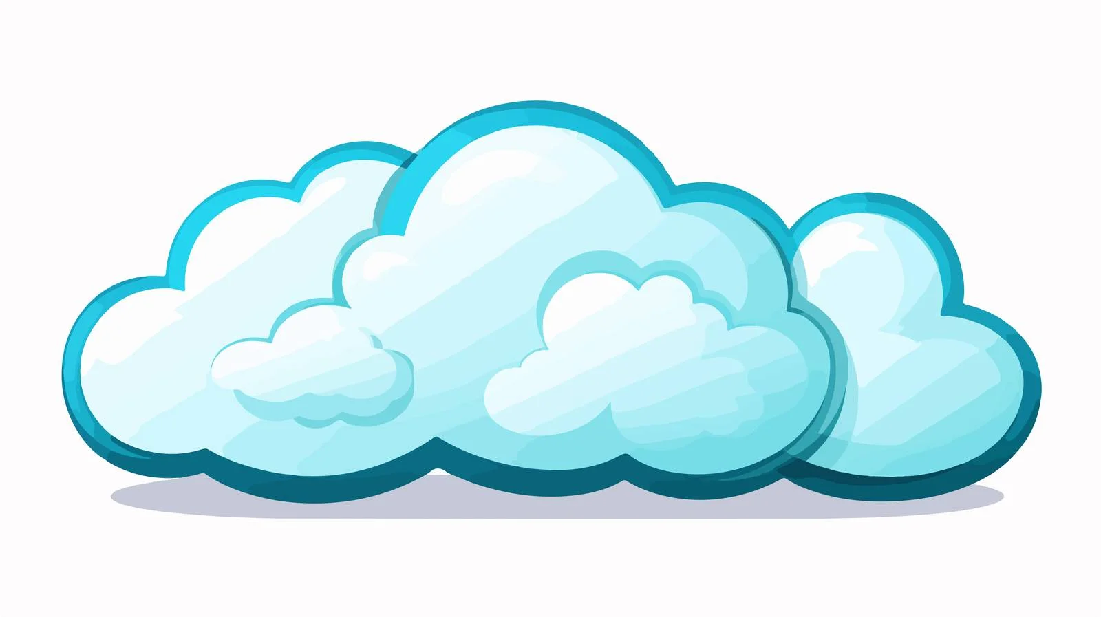 Vintage Cartoon Talking Cloud Symbol Vector — free download from Dotvec