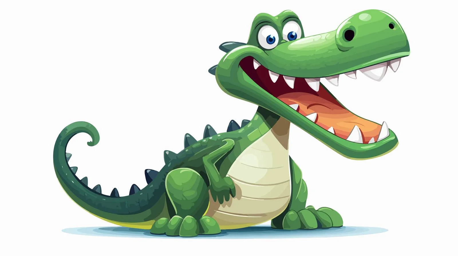 Vintage Crocodile Cartoon Character Vector Illustration — free download from Dotvec