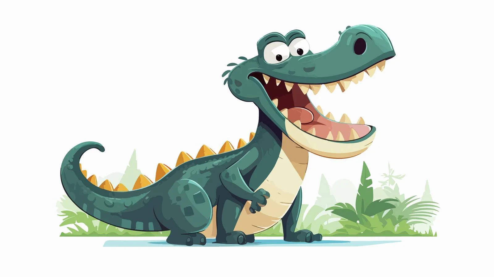 Vintage Talking Crocodile Vector Illustration — free download from Dotvec