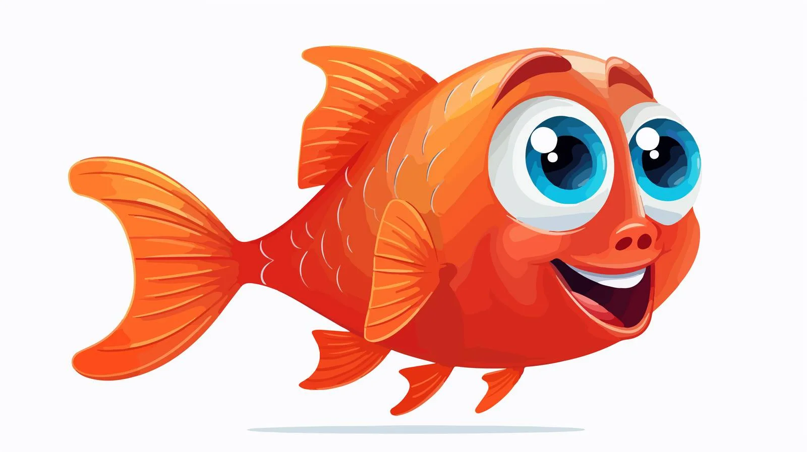 Charming Cartoon Fish Illustration — free download from Dotvec