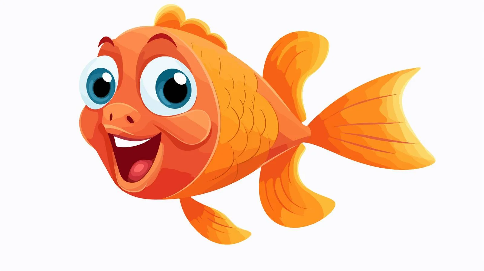 Vintage Talking Goldfish Cartoon Vector Illustration — free download from Dotvec