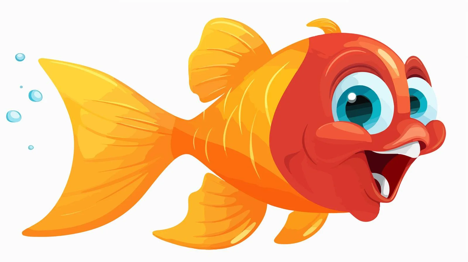 Vintage Cartoon Goldfish Vector Illustration — free download from Dotvec