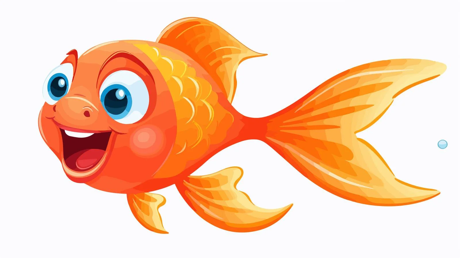 Vintage Talking Goldfish Illustration — free download from Dotvec