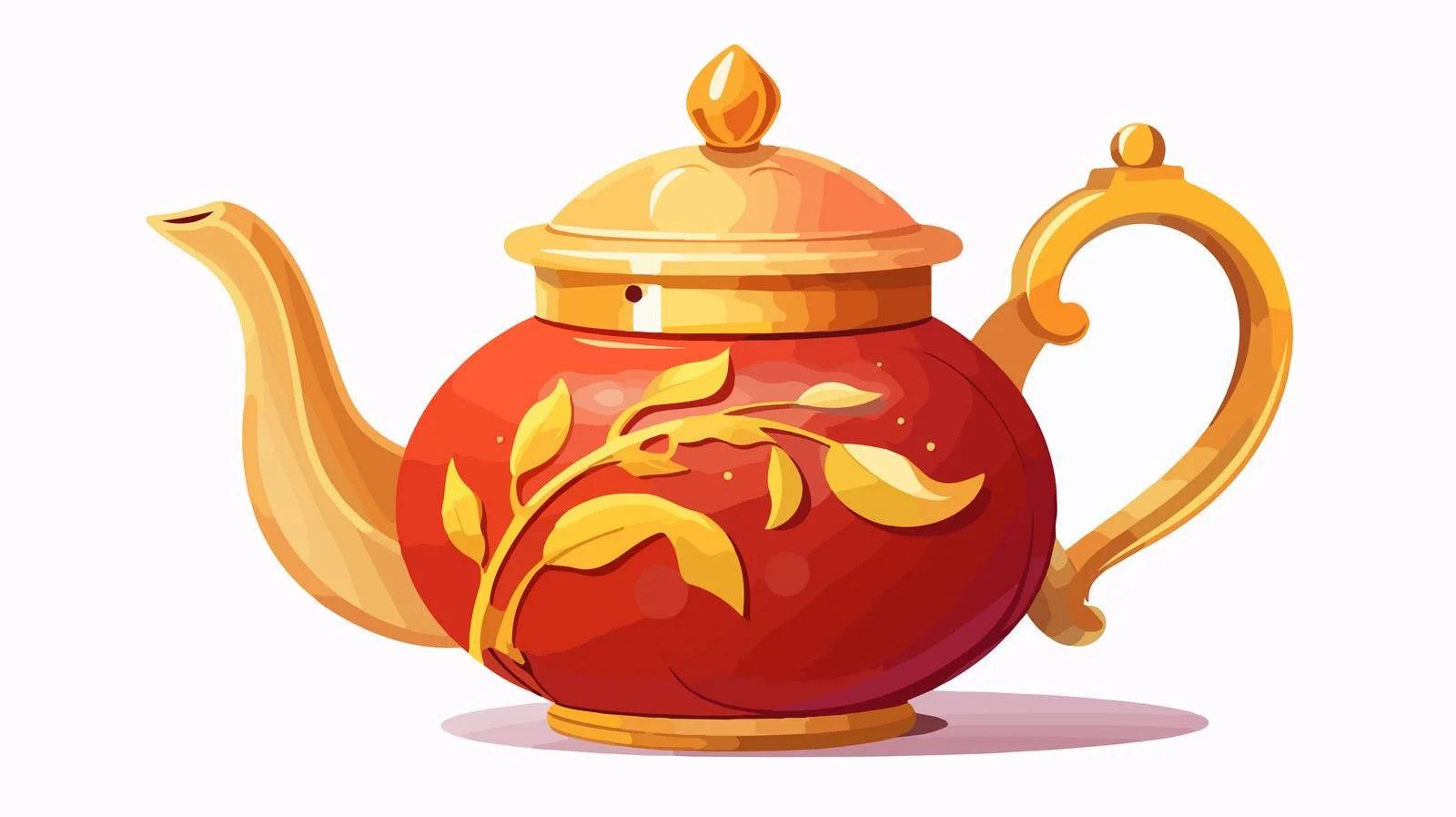 Vintage Cartoon Teapot Illustration — free download from Dotvec