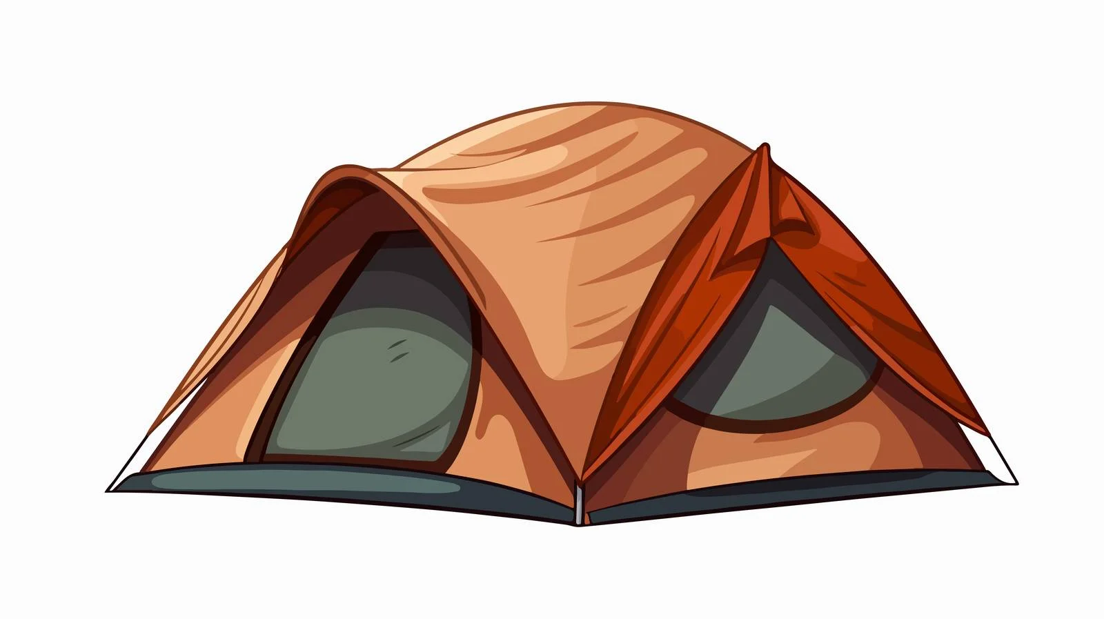 Vintage Cartoon Tent Stock Vector Illustration — free download from Dotvec