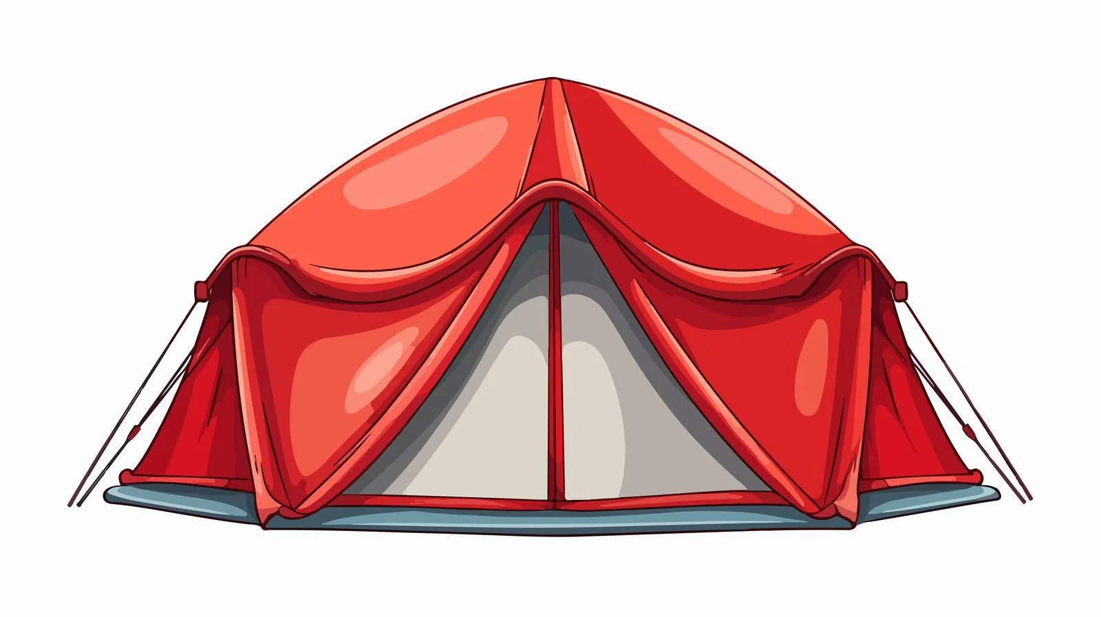 Vintage Style Cartoon Tent Vector Illustration — free download from Dotvec