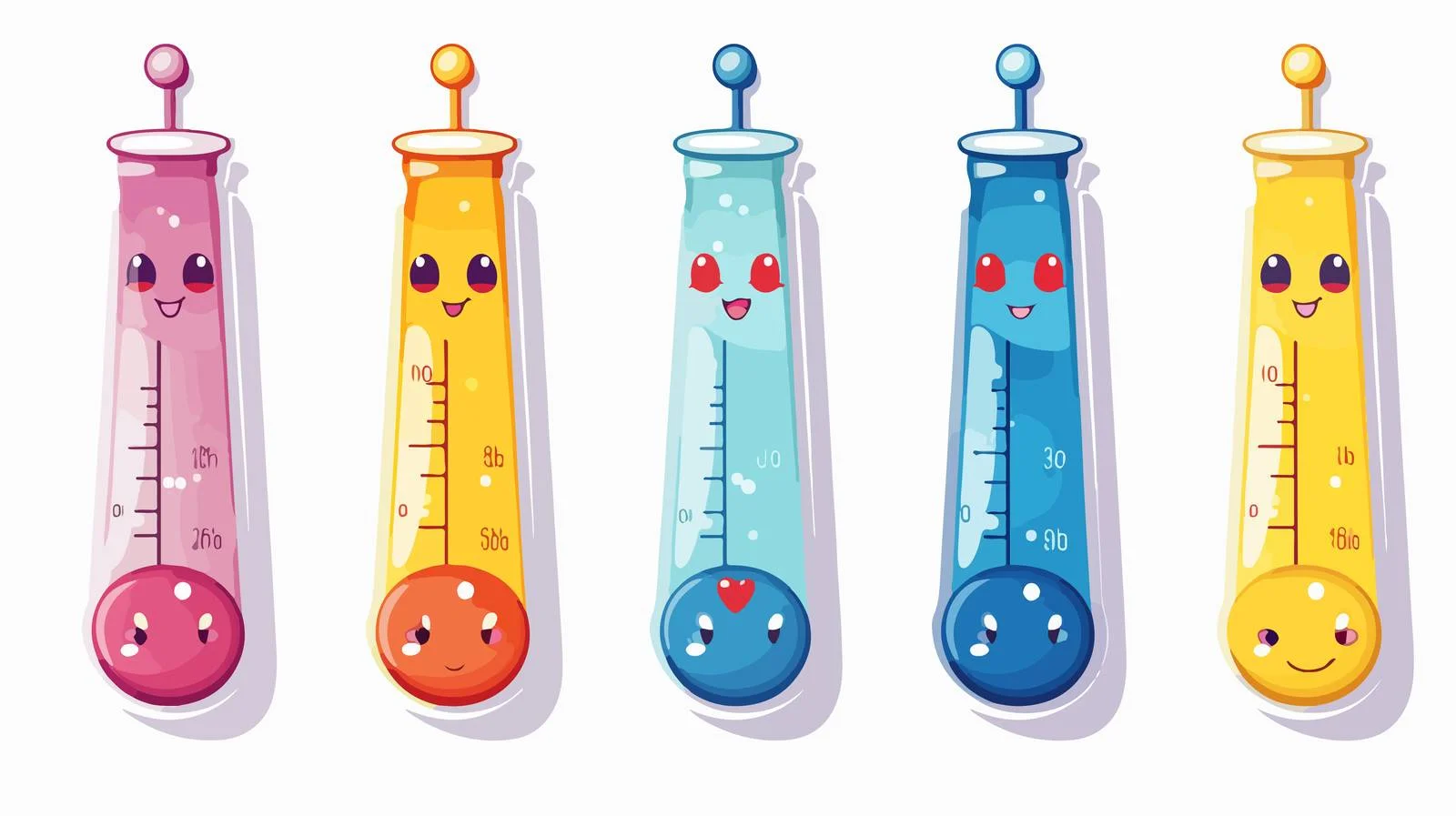 Retro Cartoon Thermometer Vector Illustration — free download from Dotvec