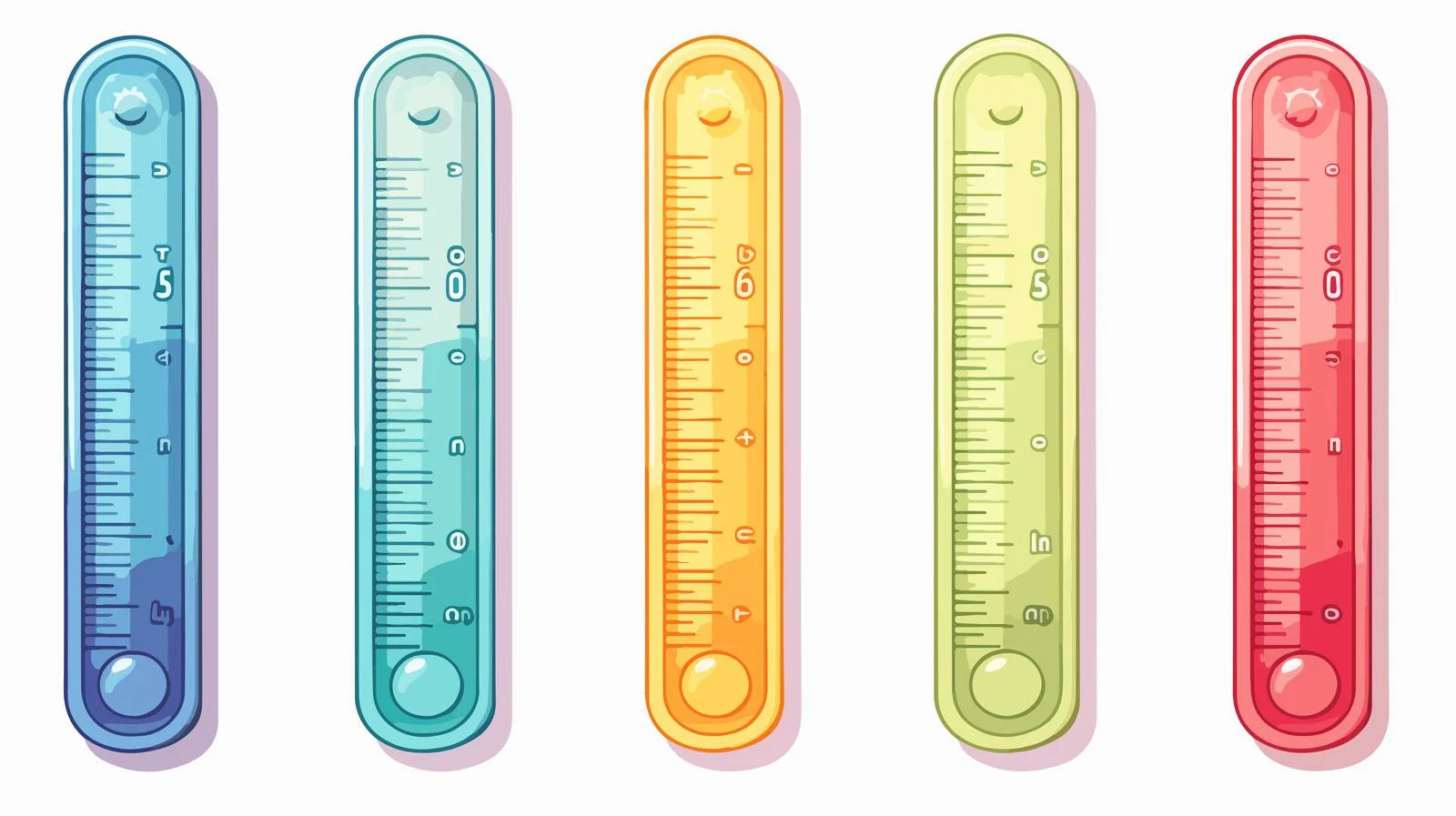 Retro Cartoon Thermometer Vector Illustration — free download from Dotvec