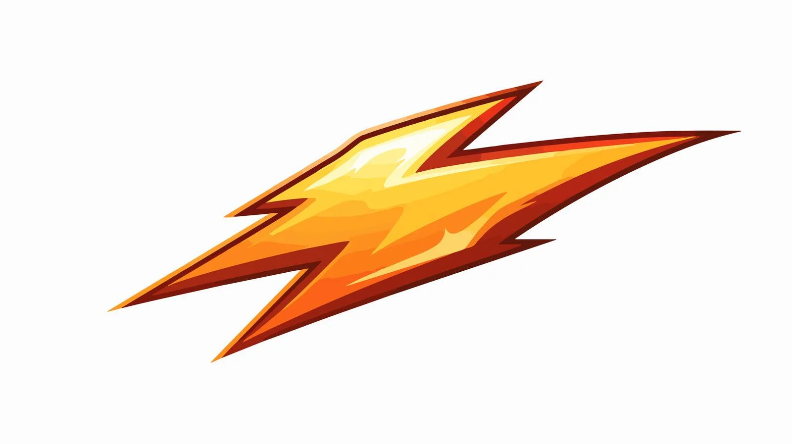 Retro Cartoon Thunderbolt Illustration — free download from Dotvec