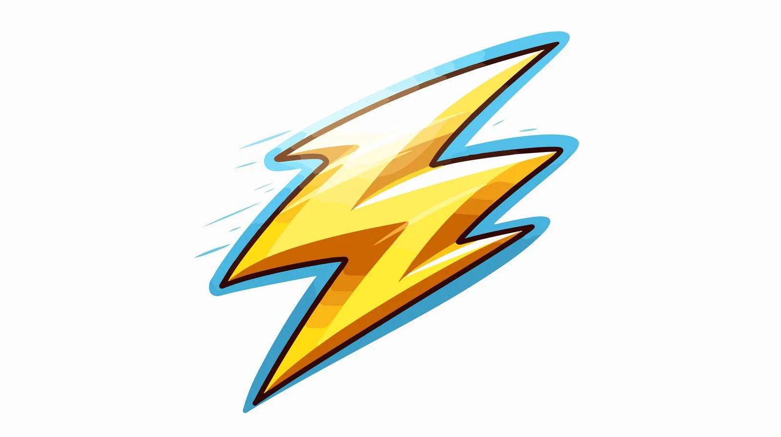 Retro Cartoon Thunderbolt Vector Illustration — free download from Dotvec