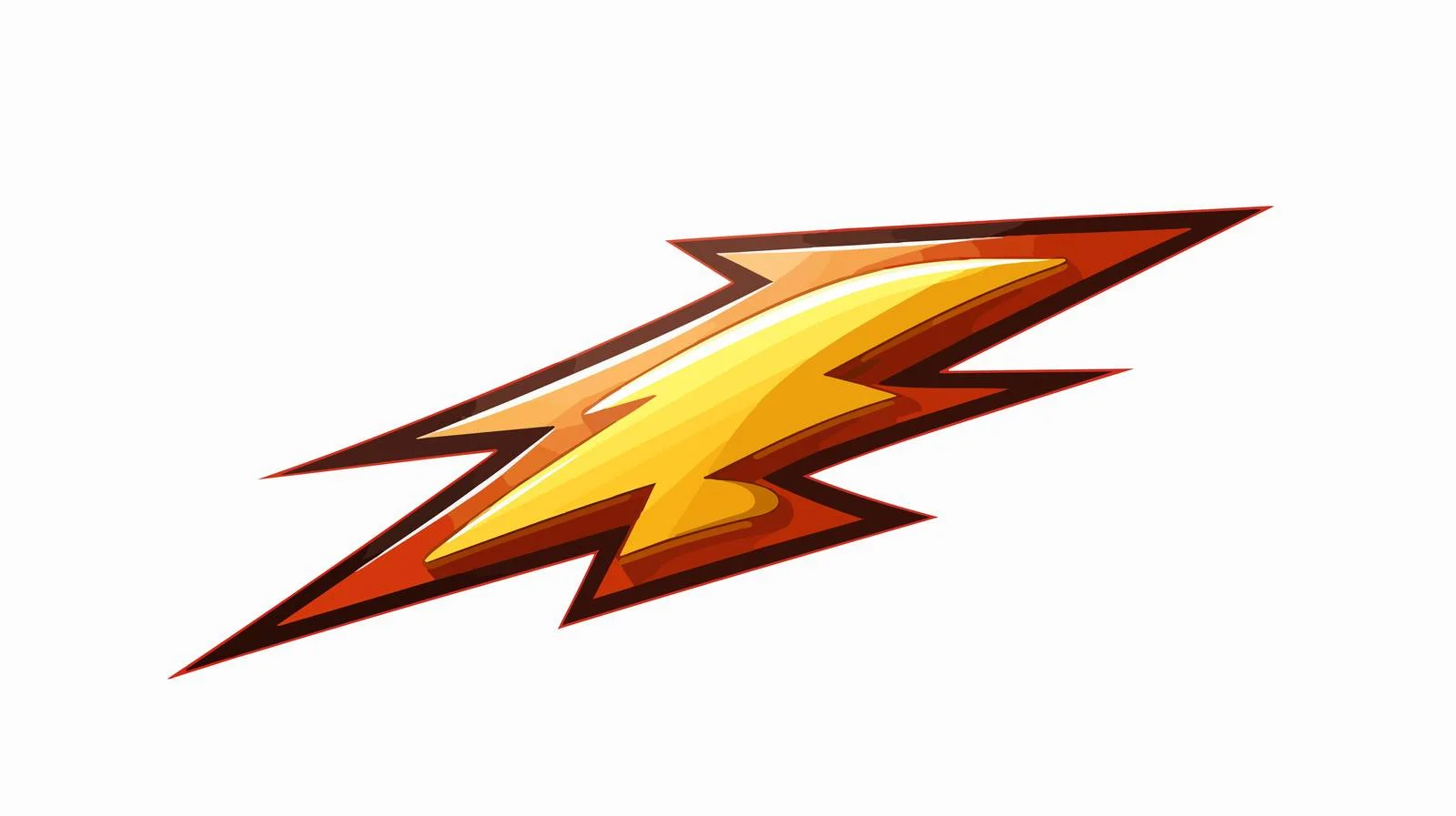 Retro Cartoon Thunderbolt Vector Illustration — free download from Dotvec