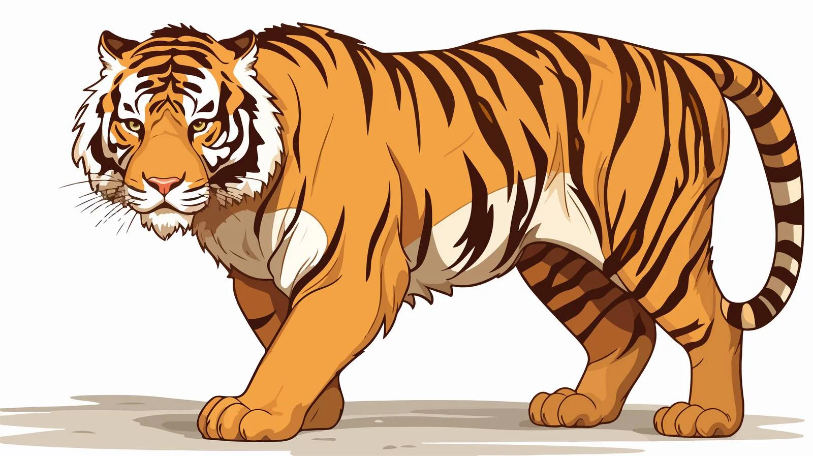 Vintage Tiger Vector Illustration — free download from Dotvec
