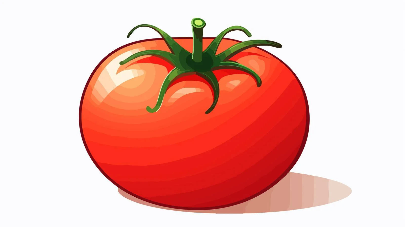 Retro Cartoon Tomato Illustration — free download from Dotvec
