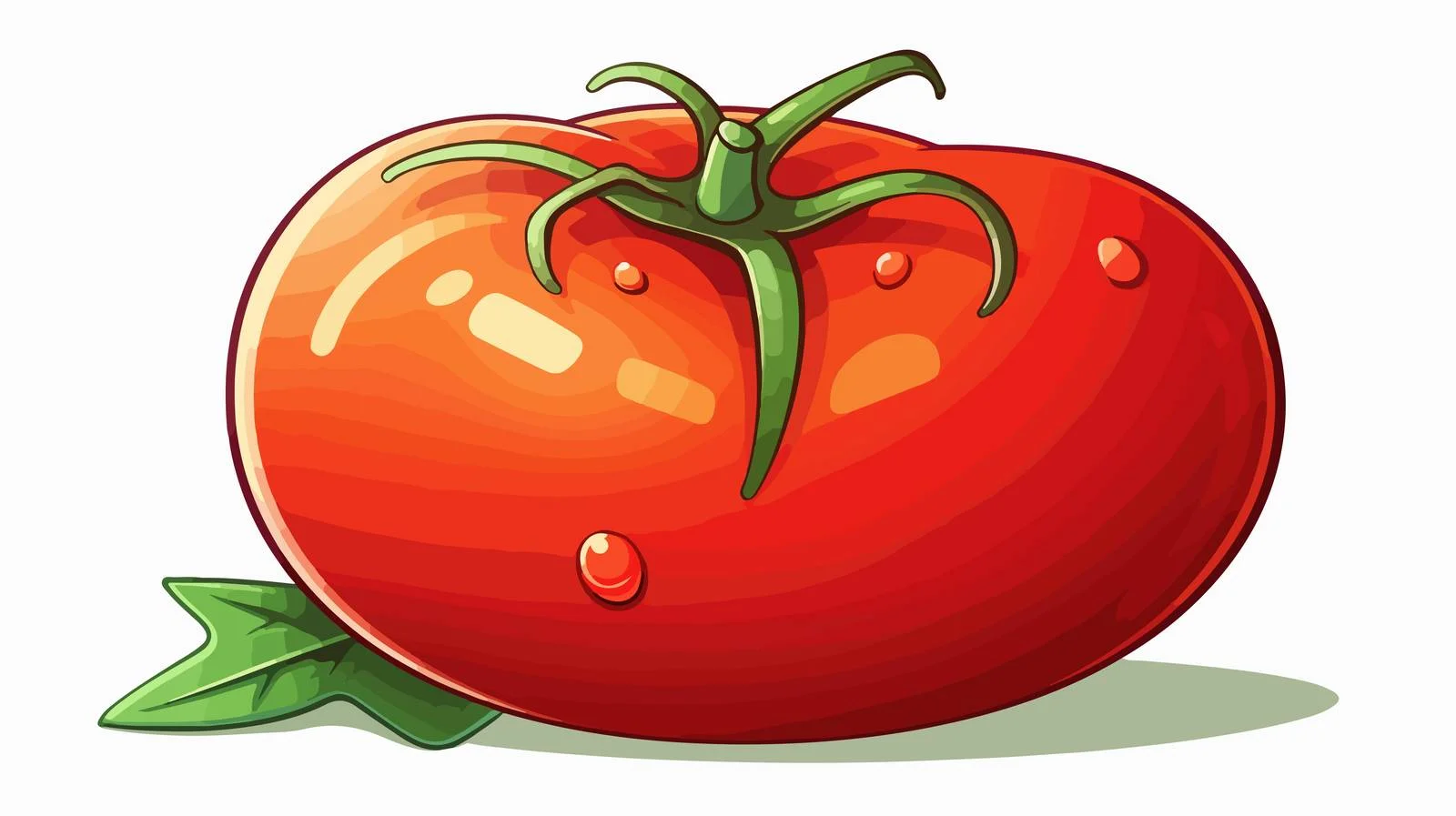 Retro Cartoon Tomato Stock Illustration — free download from Dotvec