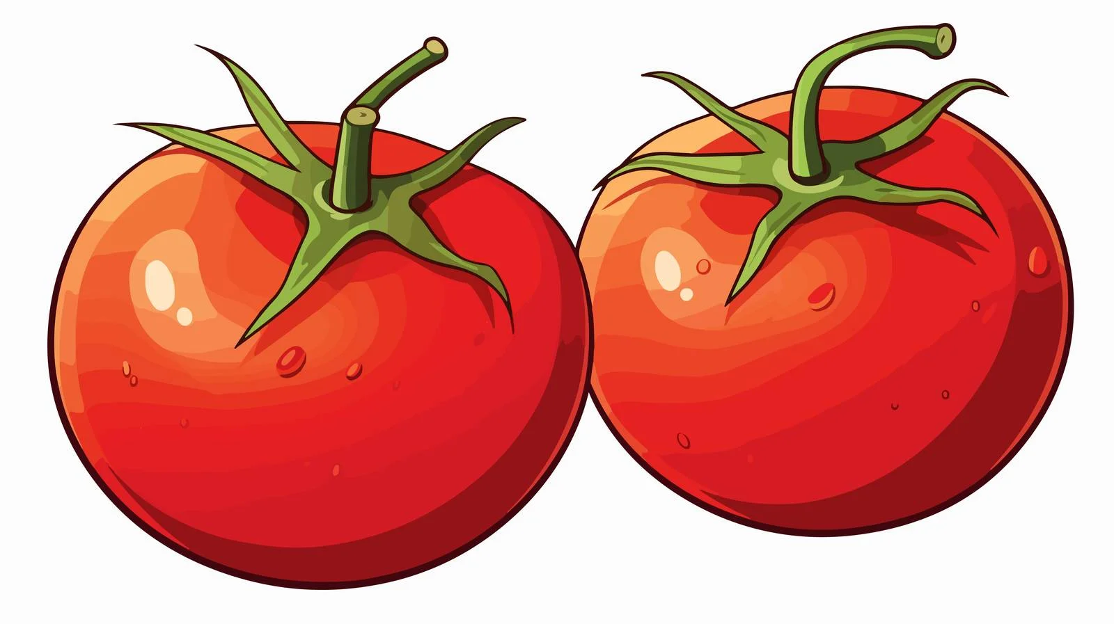 Vintage Cartoon Tomato Illustration — free download from Dotvec