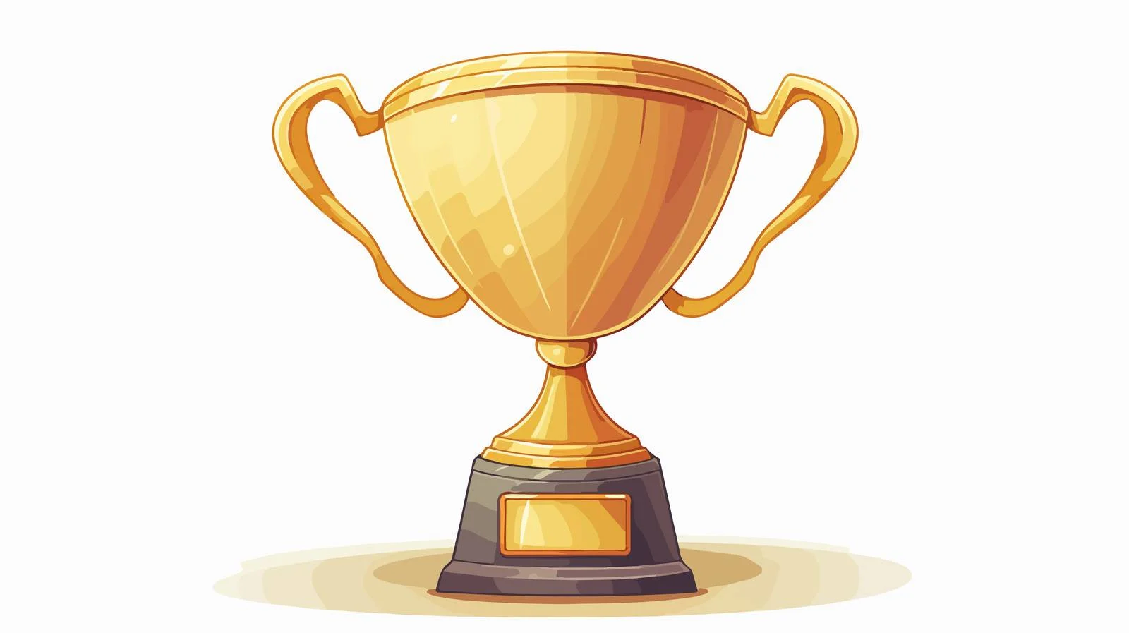 Retro Cartoon Trophy Illustration — free download from Dotvec