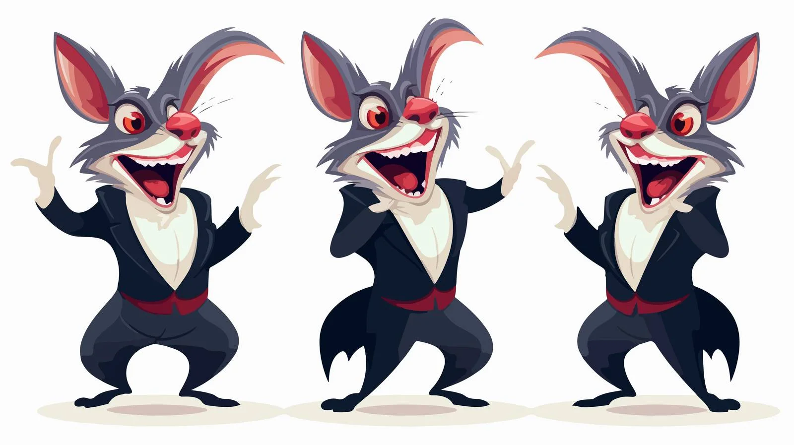 Vintage Vampire Rabbit Character Illustration — free download from Dotvec