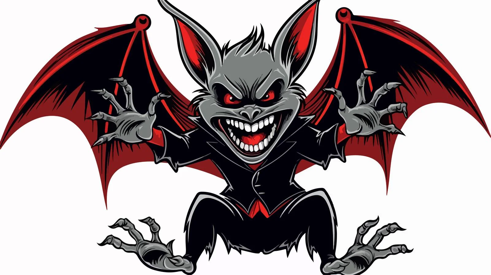 Vintage Cartoon Vampire Rabbit Illustration — free download from Dotvec