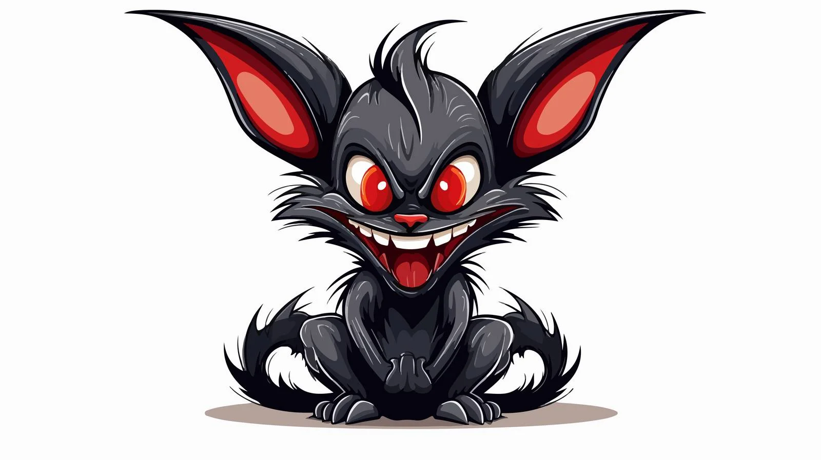 Retro Cartoon Vampire Rabbit Illustration — free download from Dotvec