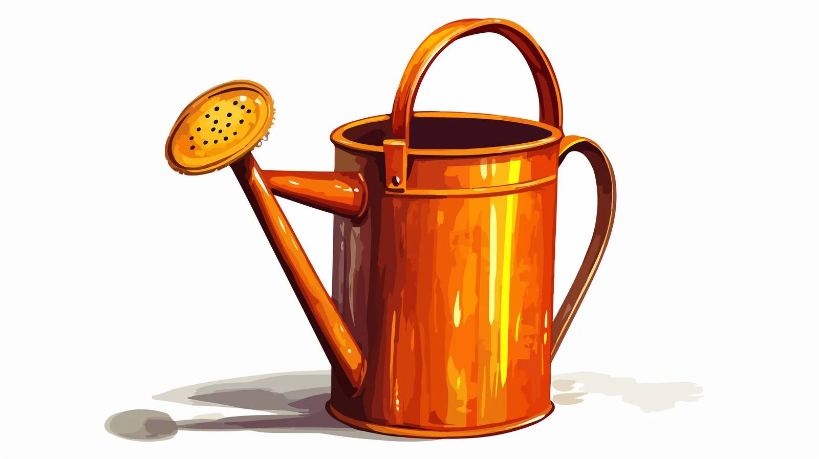 Retro Cartoon Watering Can Illustration — free download from Dotvec