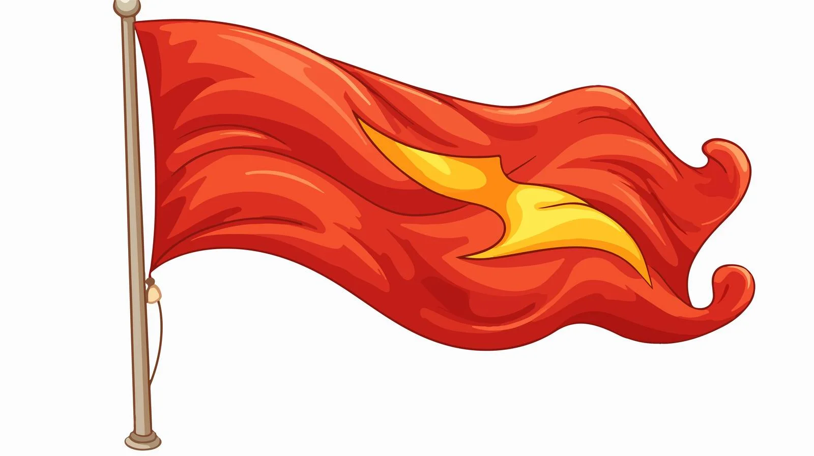 Vintage Waving Flag Vector Illustration — free download from Dotvec