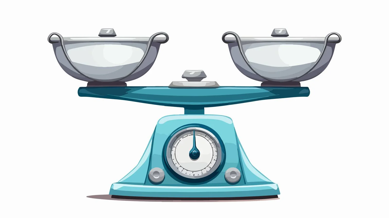 Vintage Cartoon Weighing Scales Illustration — free download from Dotvec