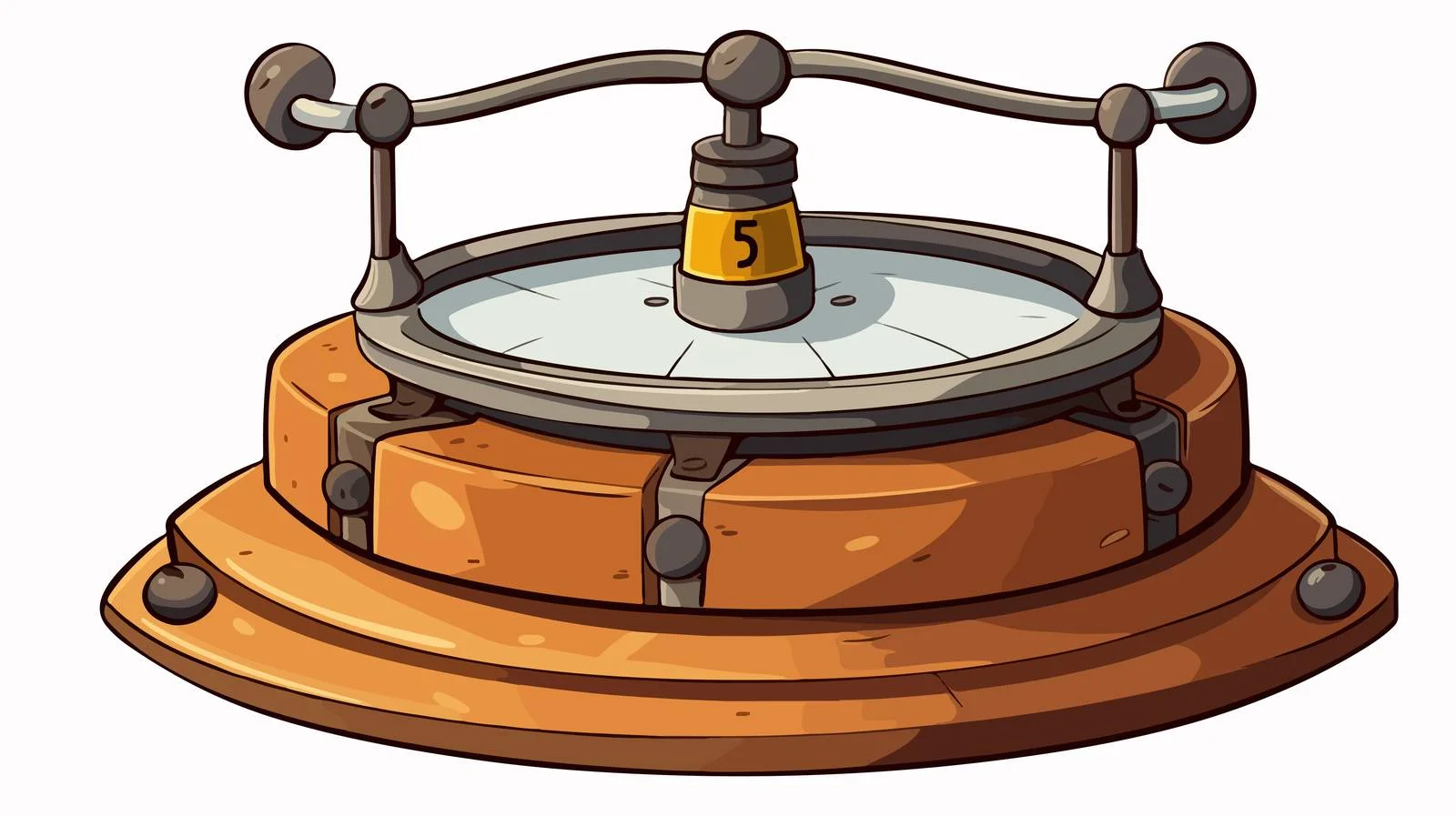 Vintage Cartoon Weight Vector Illustration — free download from Dotvec