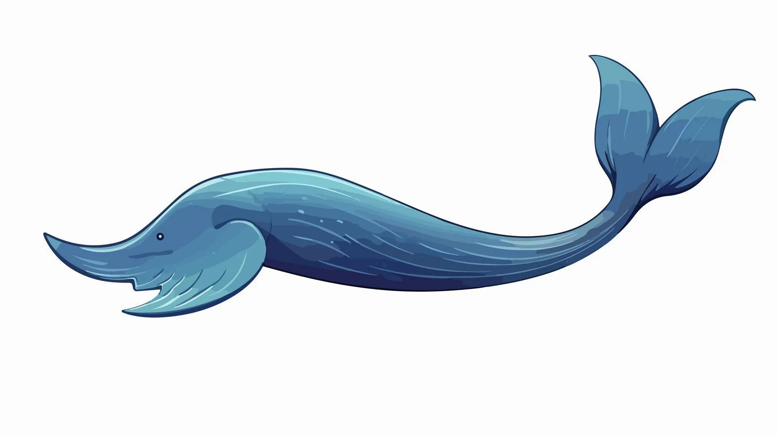 Vintage Whale Tail Vector Illustration — free download from Dotvec