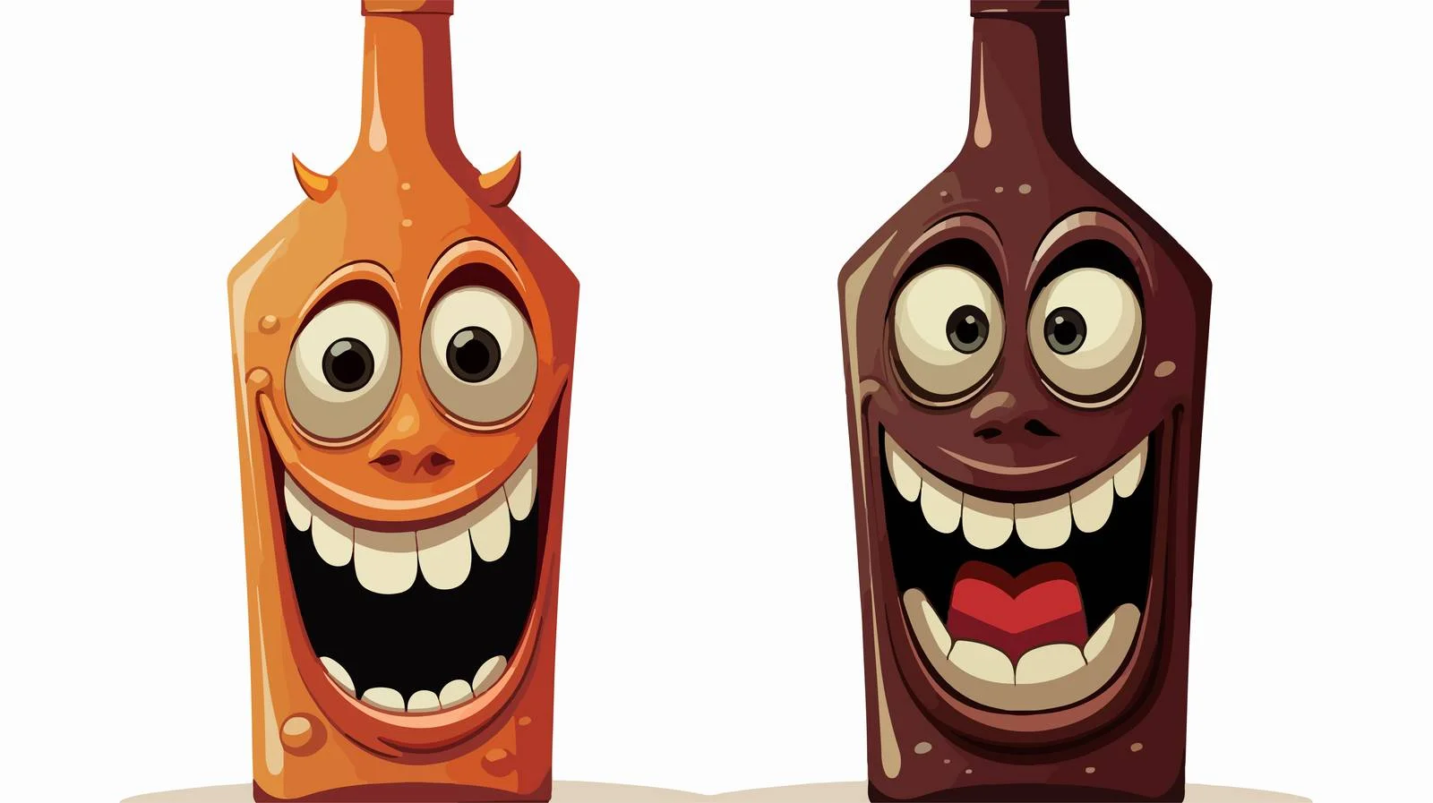 Vintage Wine Bottle with Character Illustration — free download from Dotvec