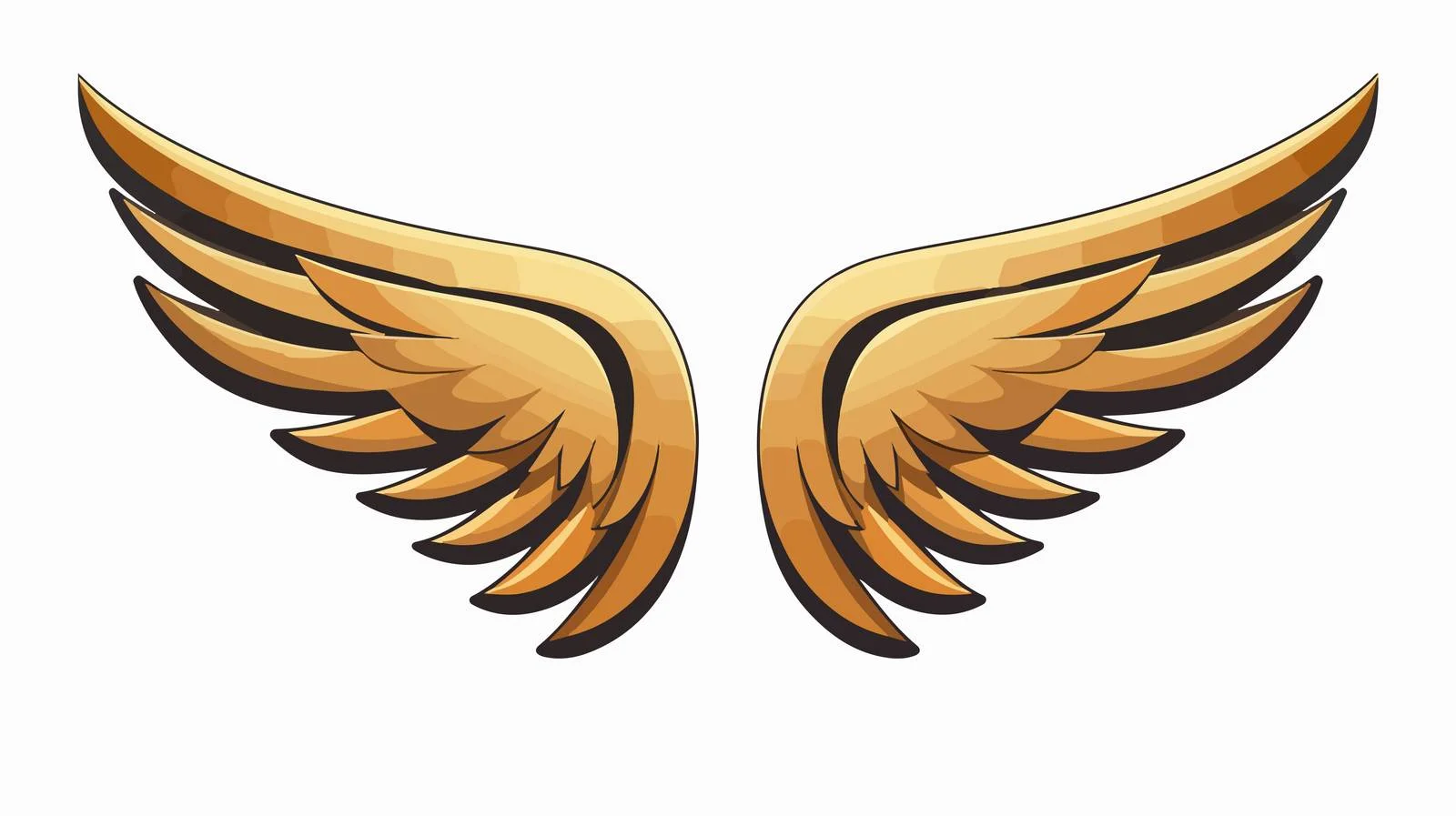 Vintage Cartoon Wing Symbol Vector — free download from Dotvec