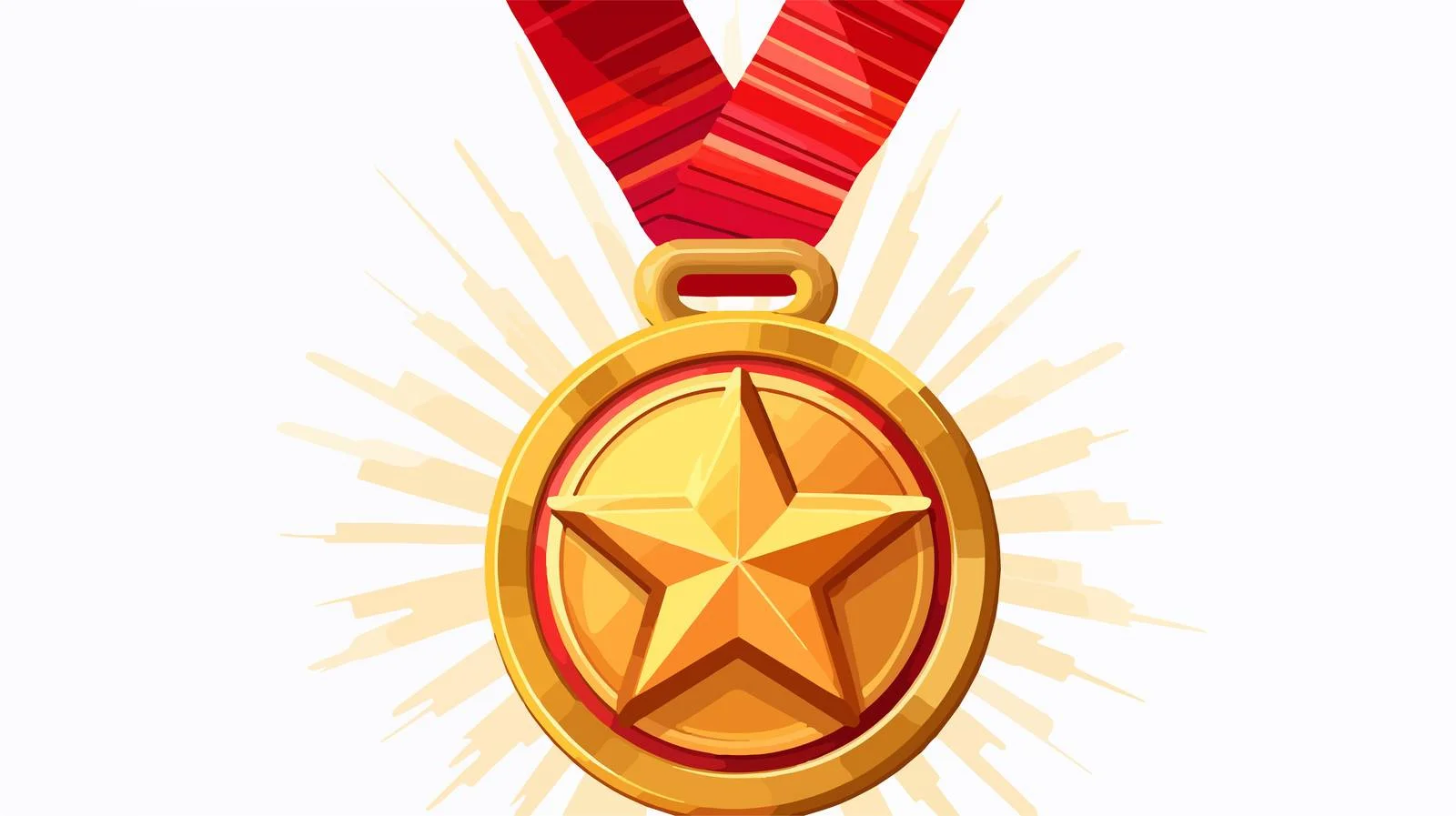 Vintage Cartoon Winners Medal Vector — free download from Dotvec