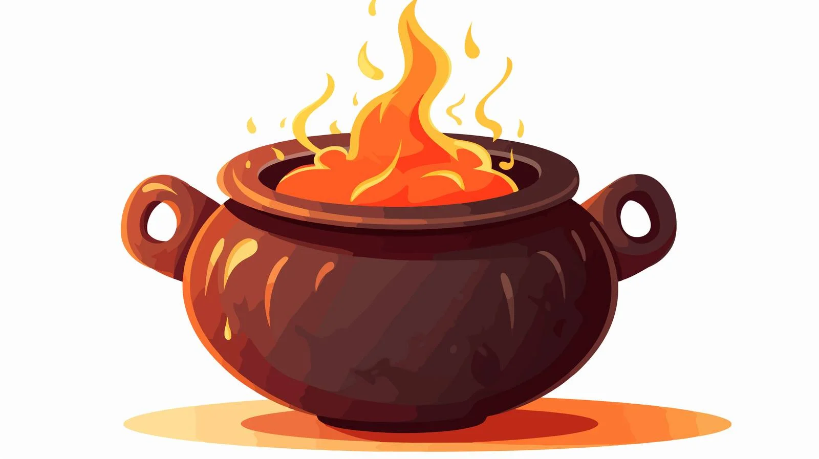 Vintage Cartoon Witches Cauldron Vector — free download from Dotvec