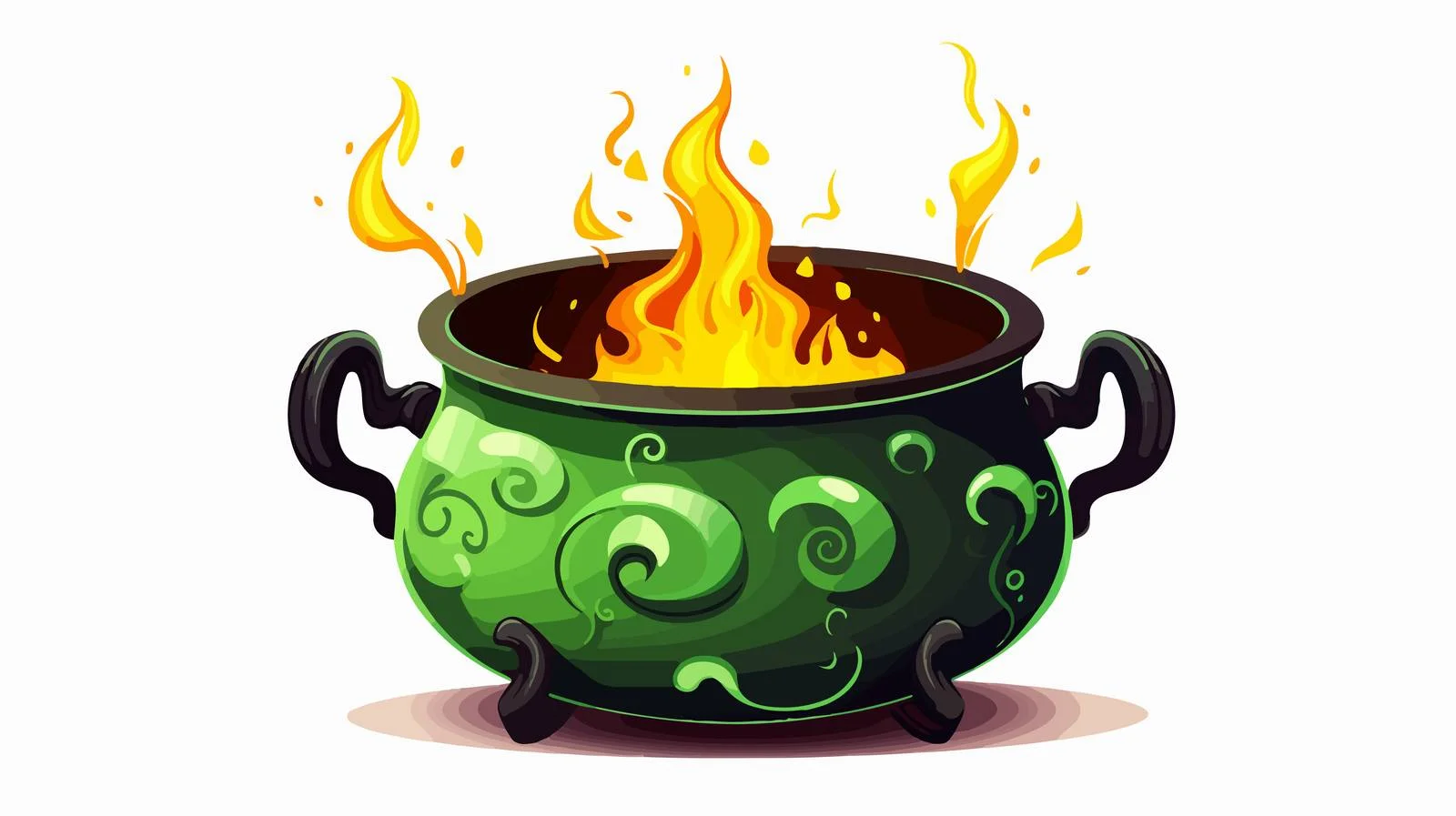 Vintage Witch Cauldron Vector Illustration — free download from Dotvec