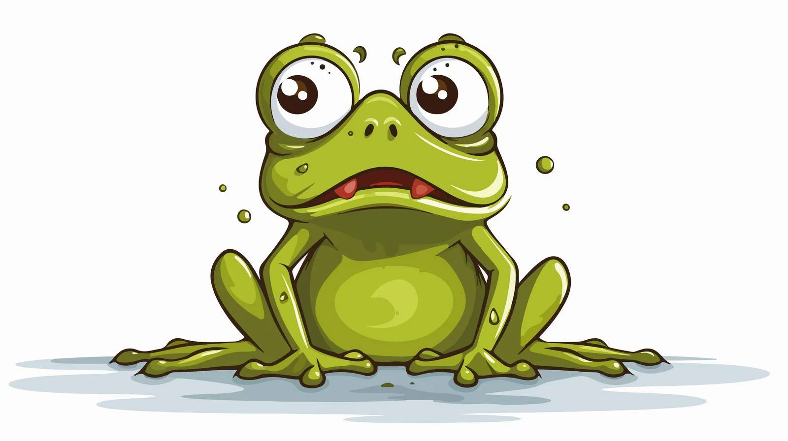 Vintage Worried Frog Illustration — free download from Dotvec
